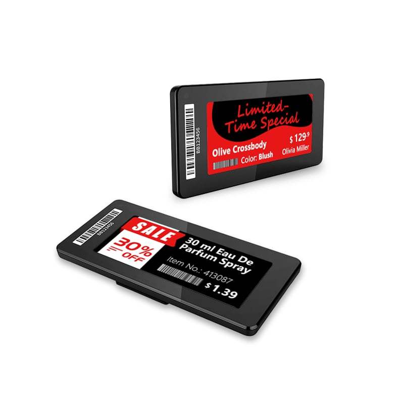 2,9-дюймовая электронная полочная бирка Стройный
 Ряд
