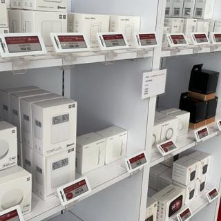 Цифровая полочная этикетка Вертикальный зажим для плоской поверхности