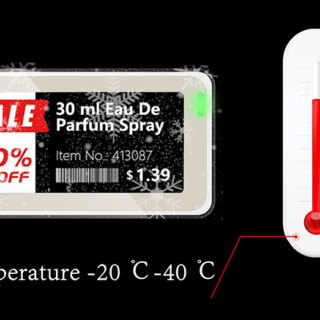 2,66-дюймовая многоязычная цифровая этикетка полки морозильной камеры водонепроницаемая