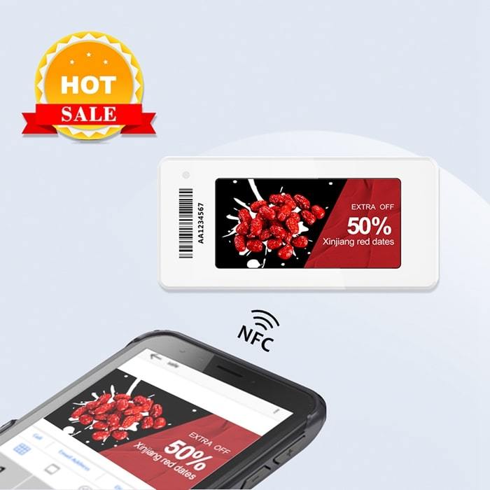 Цифровая этикетка E-чернила с мобильным управлением 2,13 дюйма