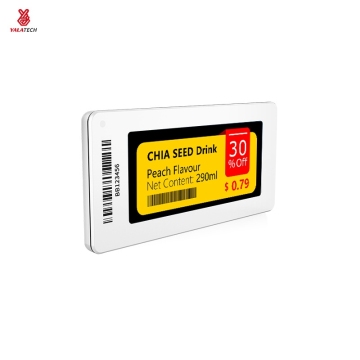 2,9-дюймовая 4-цветная электронная этикетка для полки Стройный Ряд