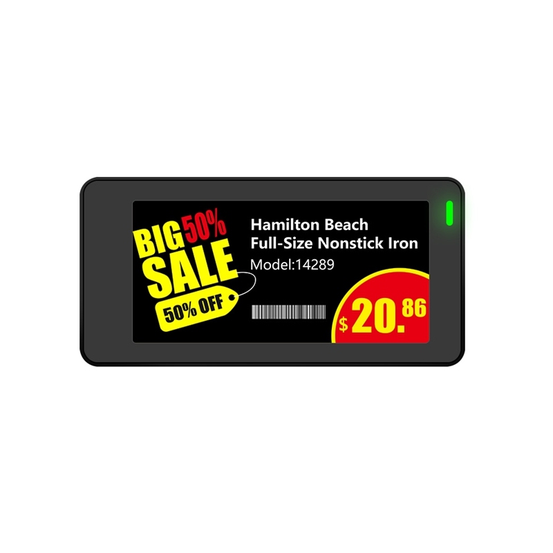 3,5-дюймовая 4-цветная электронная этикетка для полки