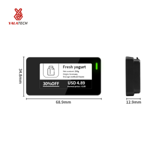 2,13-дюймовая многоязычная цифровая этикетка на полке морозильной камеры водонепроницаемая