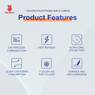 1,54-дюймовая электронная полочная этикетка